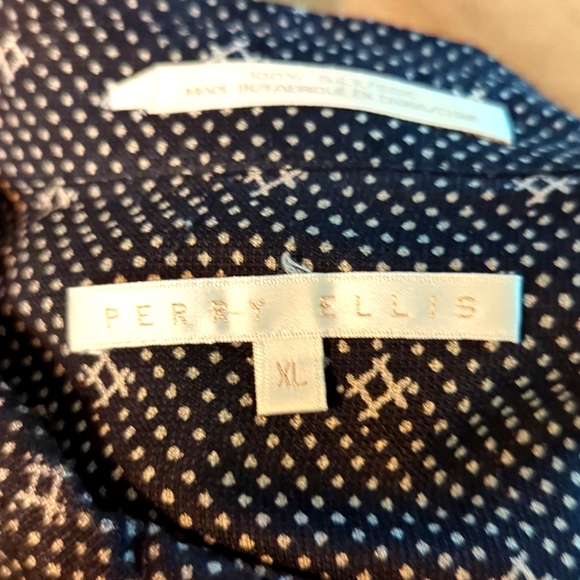 Vintage Perry Ellis Silk Shirt - Picture 3 of 4